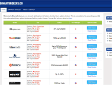 Tablet Screenshot of binarybrokers.co